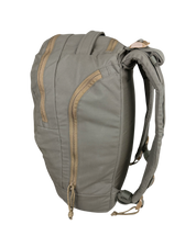 ruckmule crux all purpose day pack backpack right side zipper pocket and shoulder straps