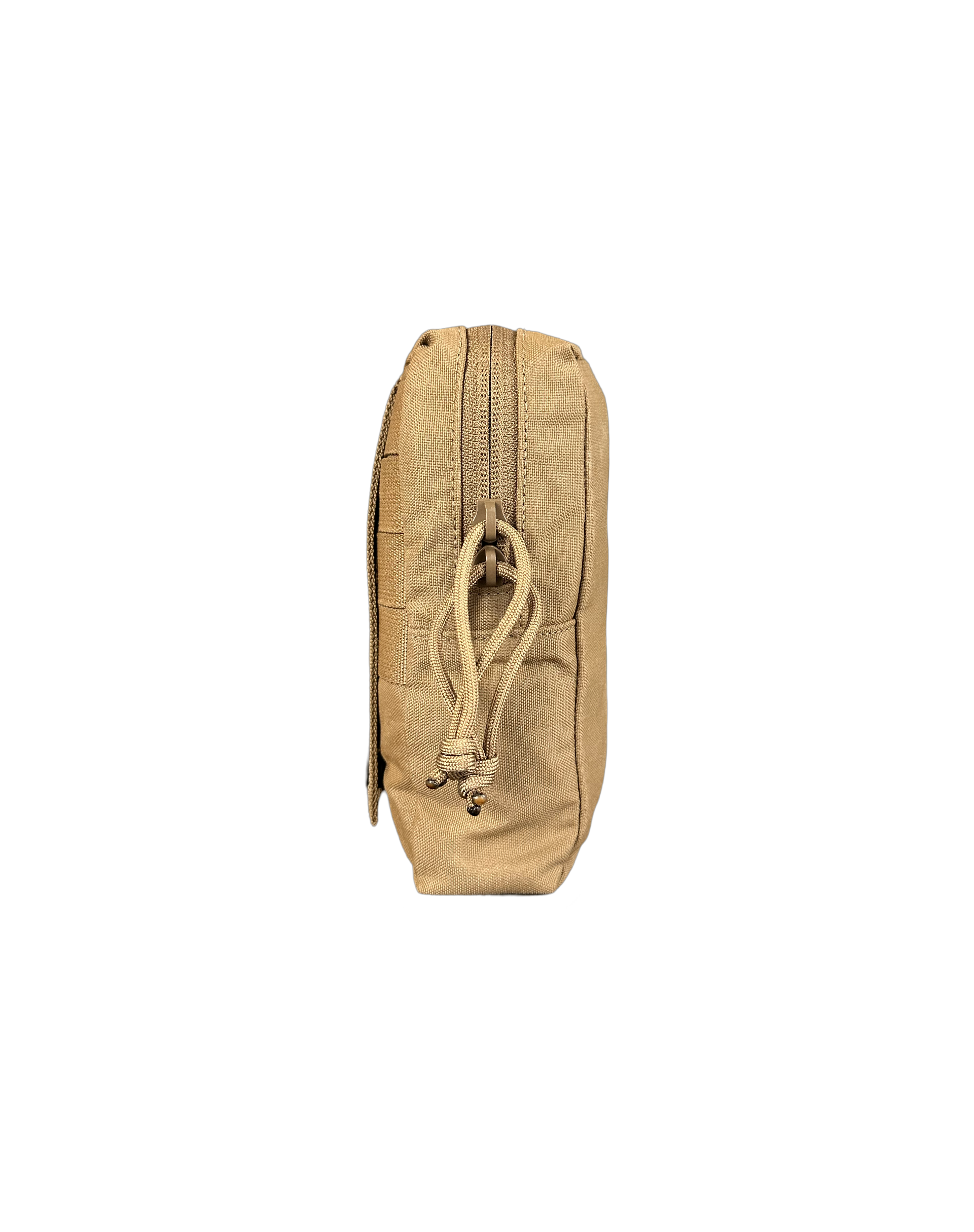 Modular pouch attached to backpack tiger stripe MOLLE box pouch Ruckmule mfg company general purpose