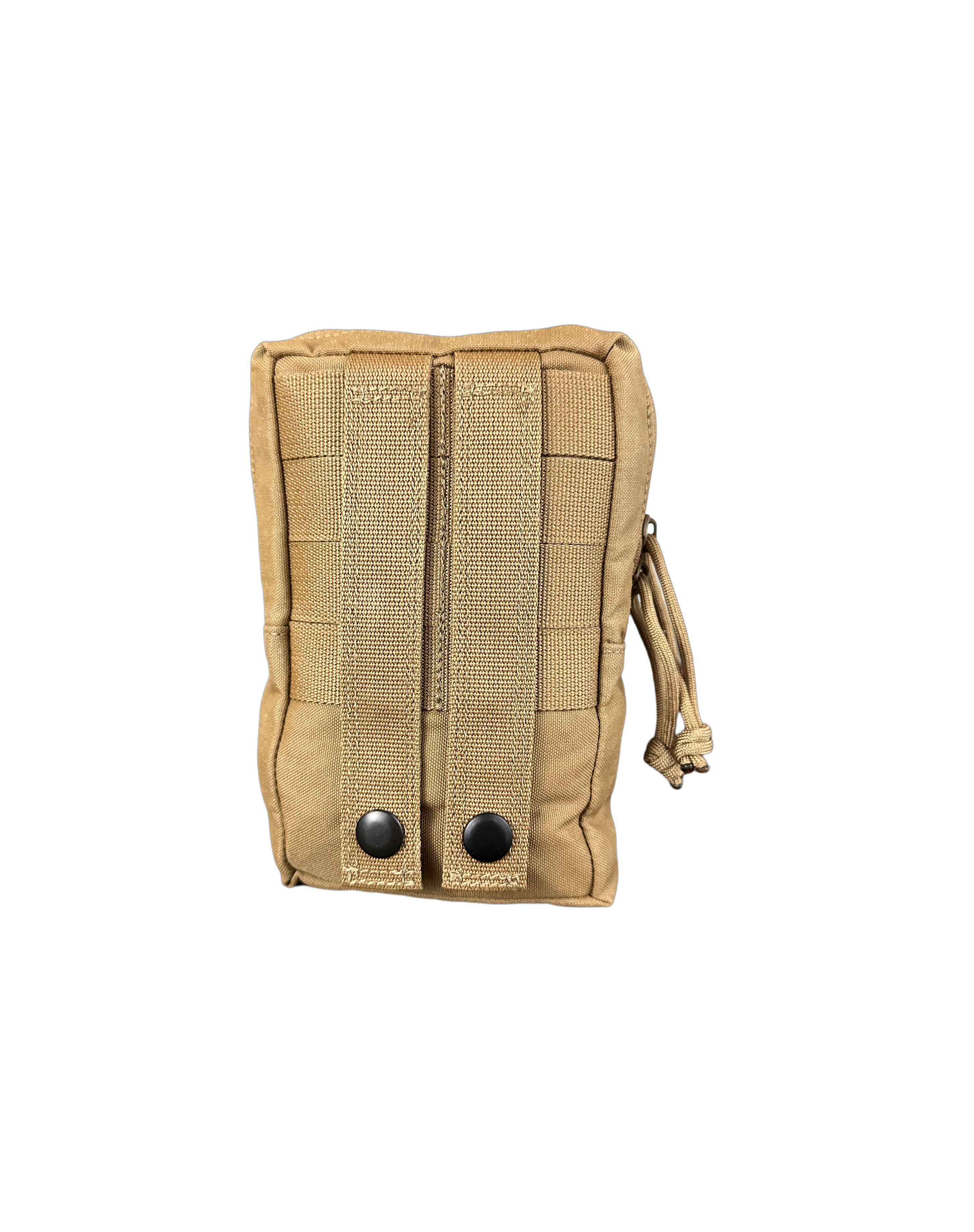 Modular pouch attached to backpack tiger stripe MOLLE box pouch Ruckmule mfg company general purpose