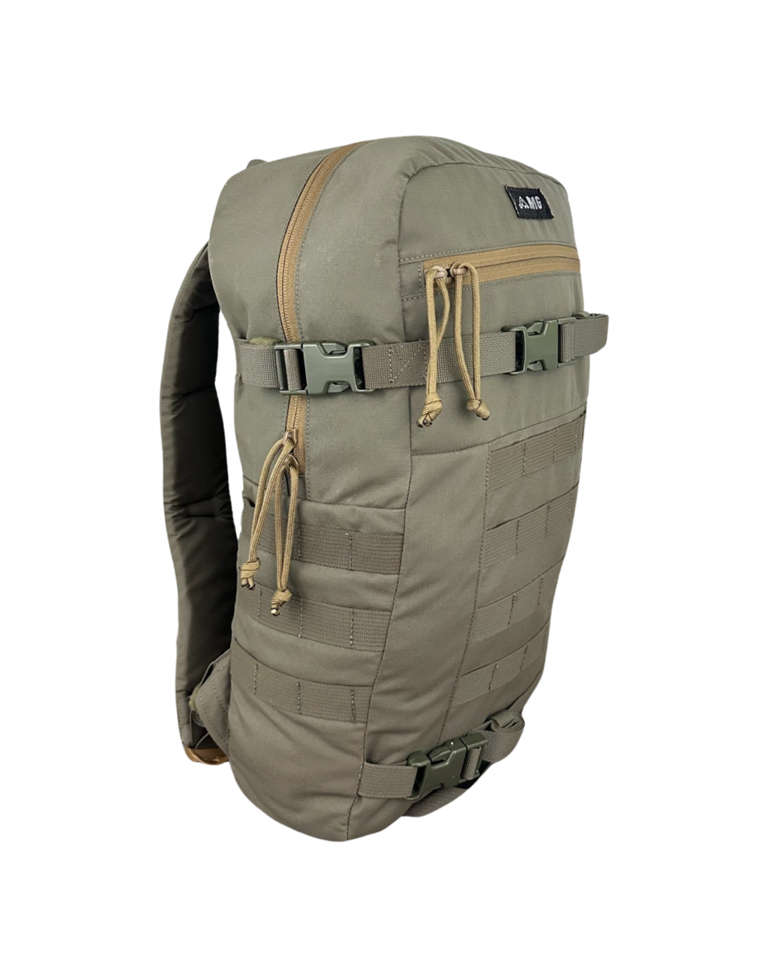 apex backpack side profile ranger green