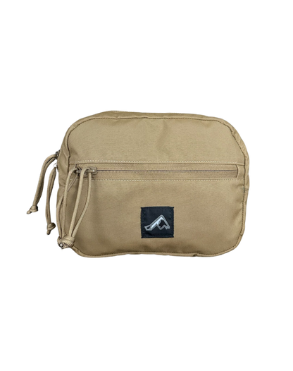 Ruckmule xl Pacer pouch front panel view MOLLE general purpose pouch modular pouch Coyote brown 
