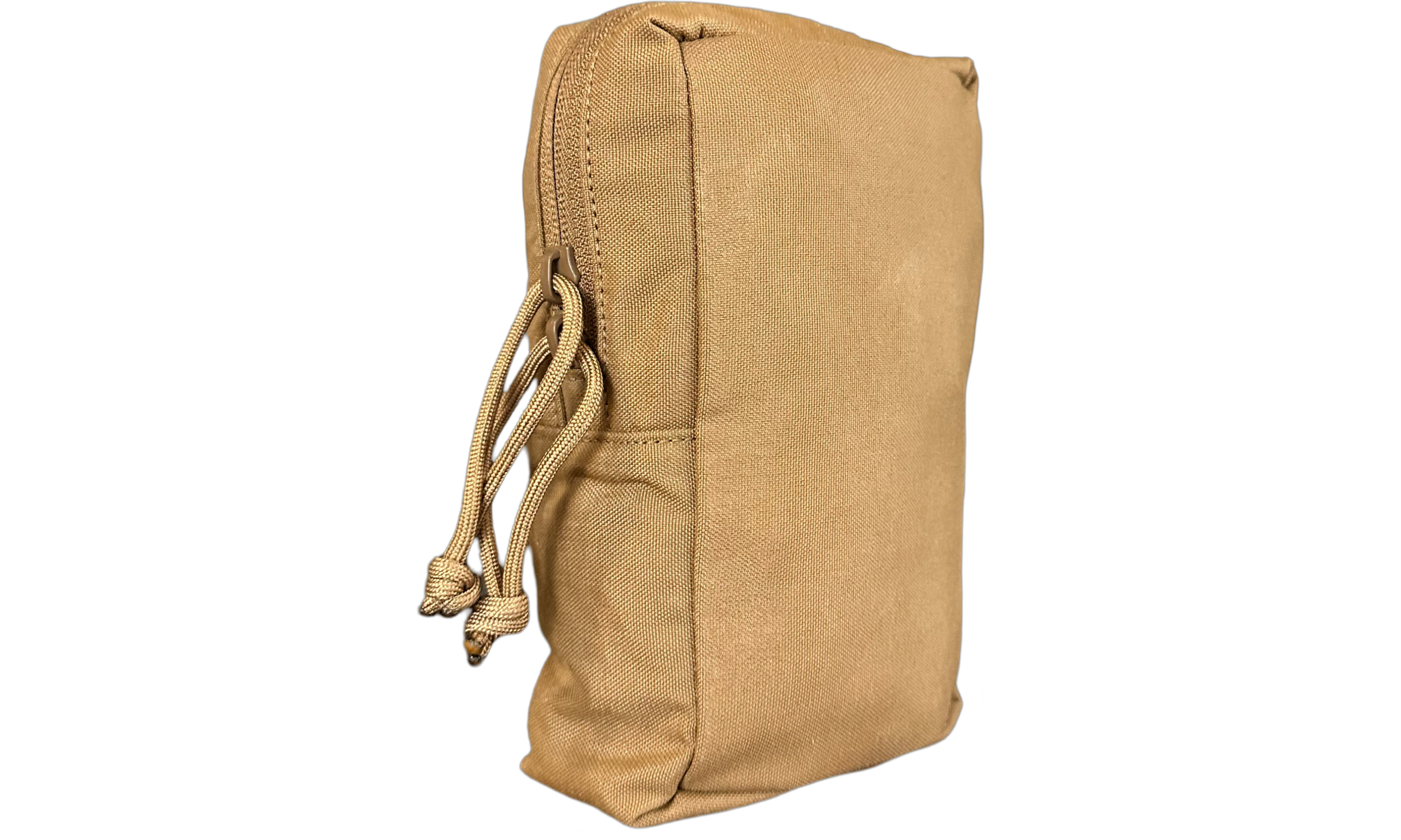 Modular pouch attached to backpack tiger stripe MOLLE box pouch Ruckmule mfg company general purpose