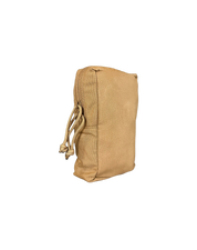 Modular pouch attached to backpack tiger stripe MOLLE box pouch Ruckmule mfg company general purpose