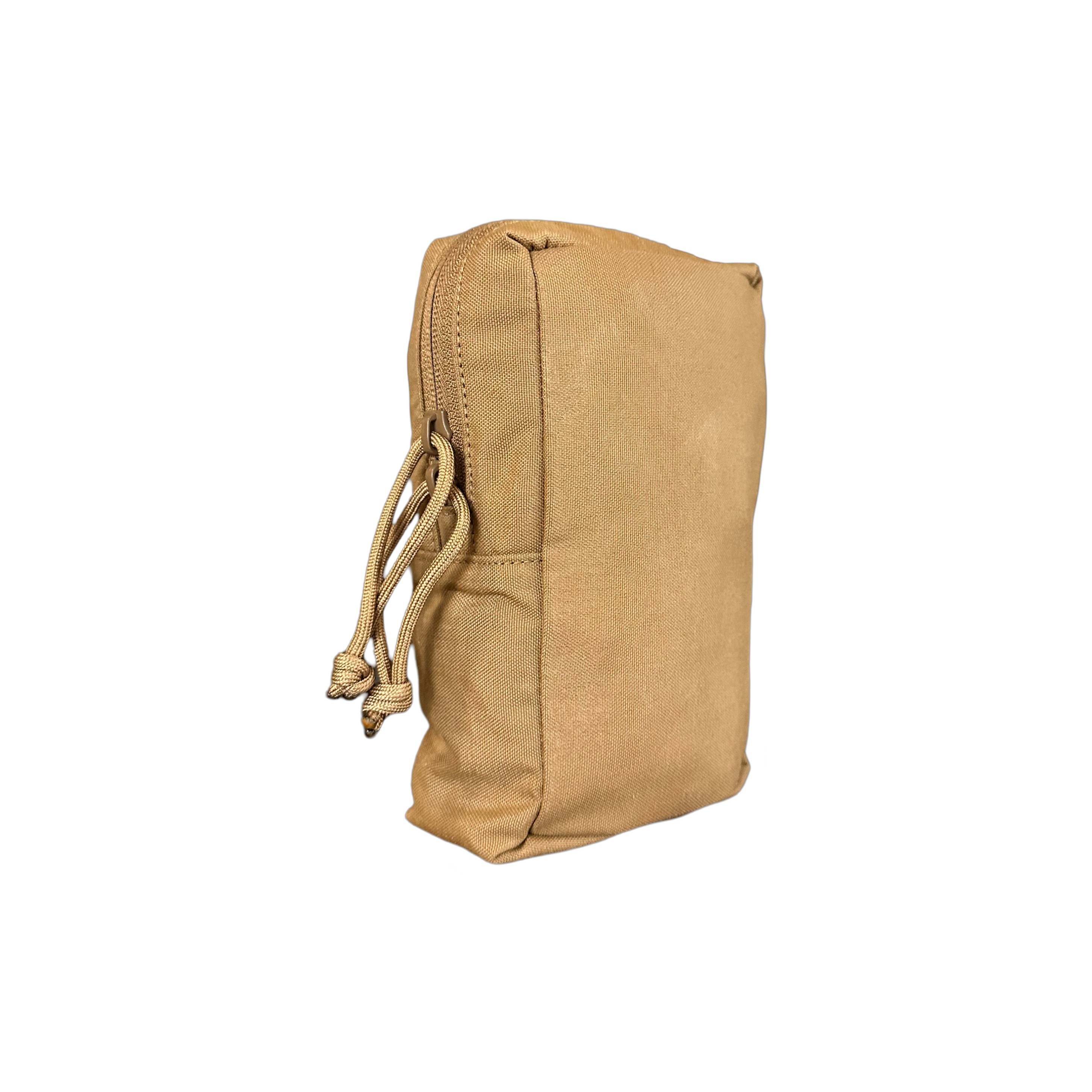 Modular pouch attached to backpack tiger stripe MOLLE box pouch Ruckmule mfg company general purpose