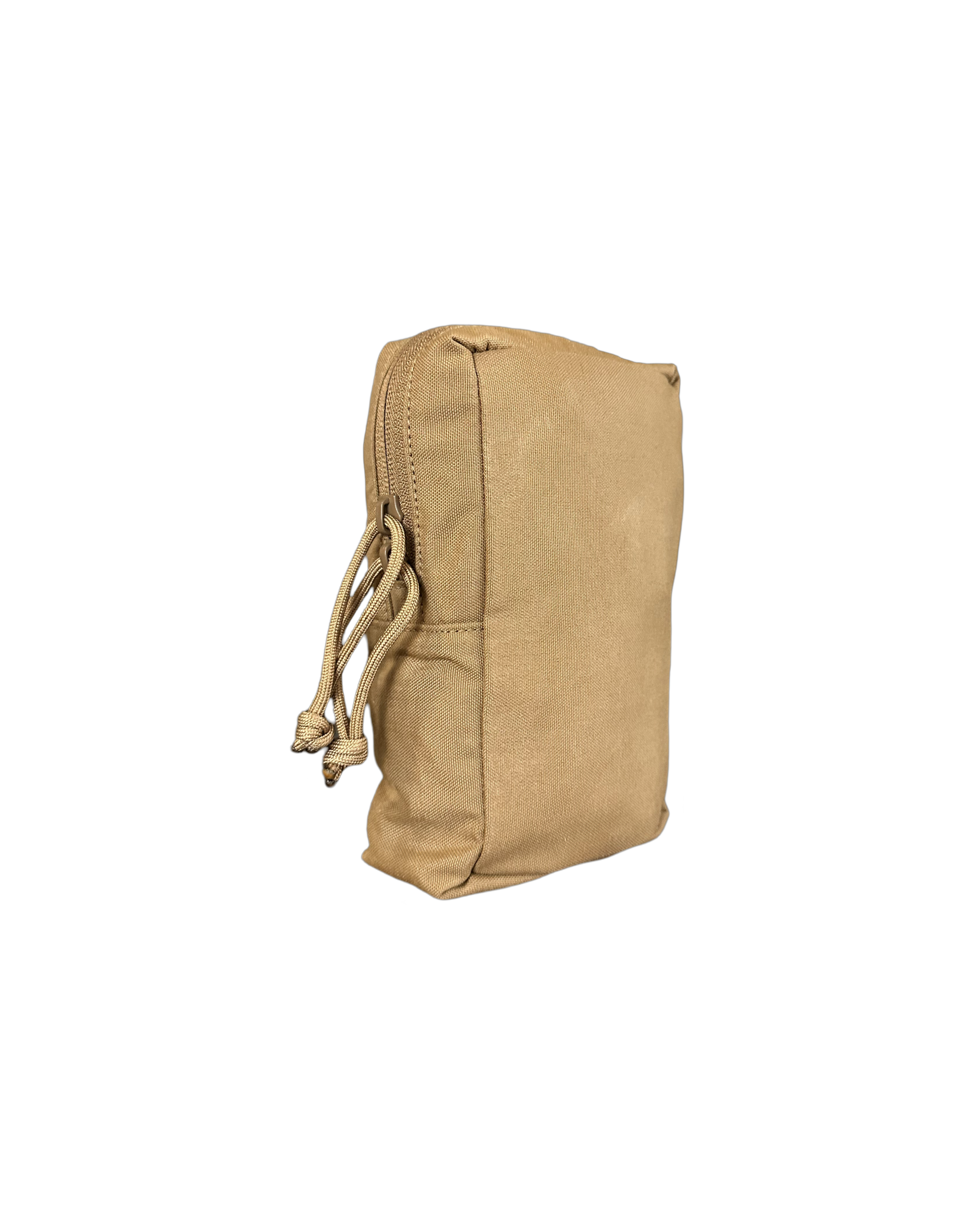 Modular pouch attached to backpack tiger stripe MOLLE box pouch Ruckmule mfg company general purpose