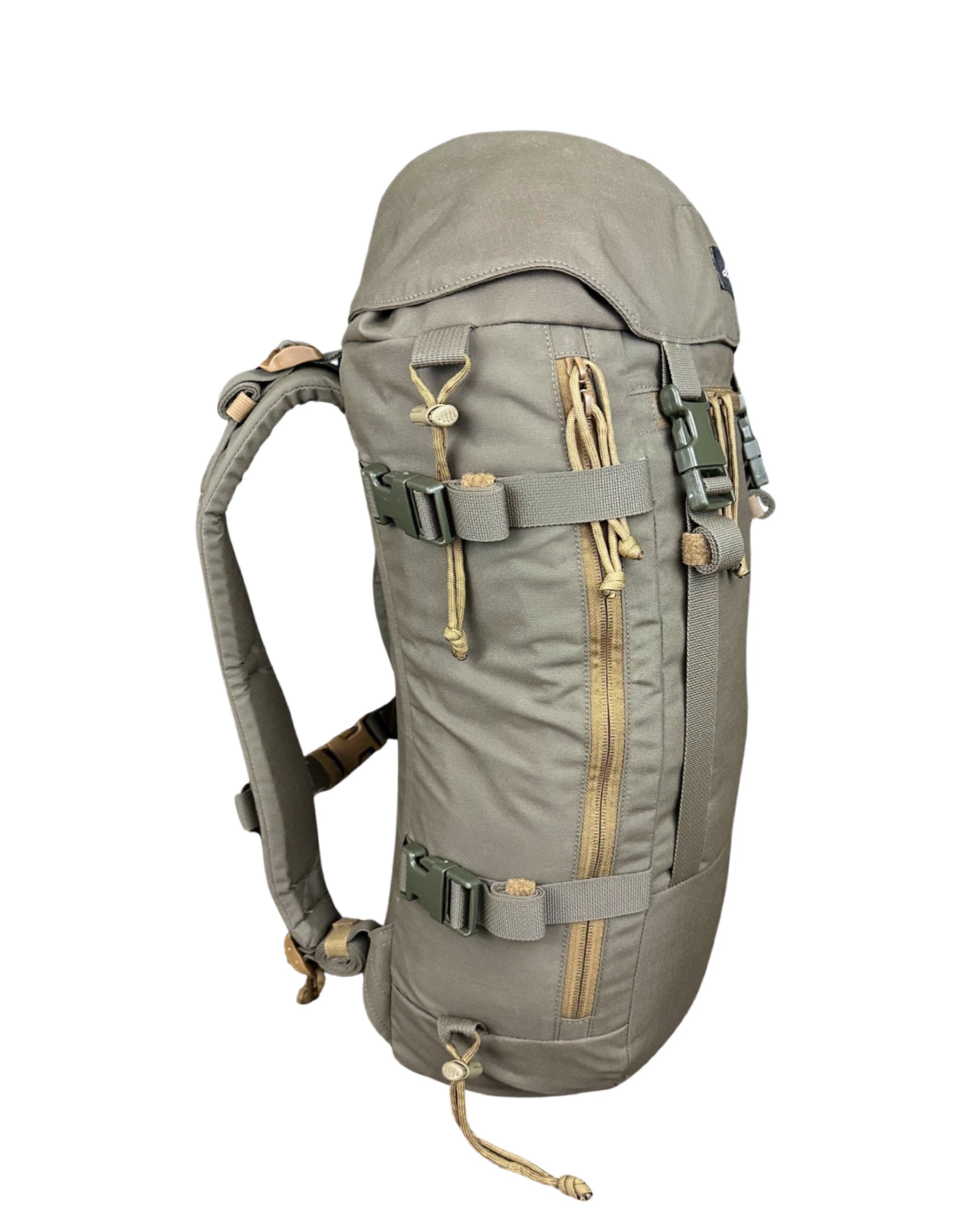 Ruckmule gunner mountain hiking hunting scouting backpack side view 