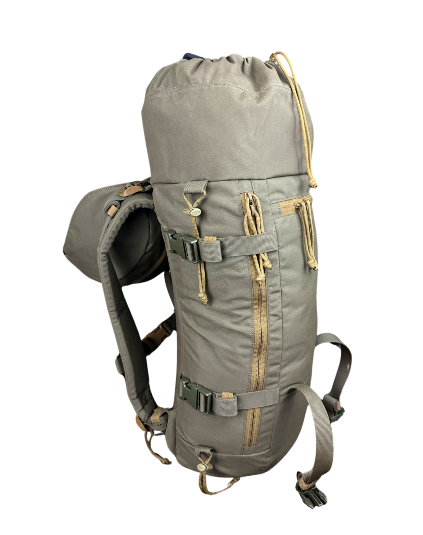 Ruckmule gunner mountain hiking hunting scouting backpack ranger green top load cinch lid 