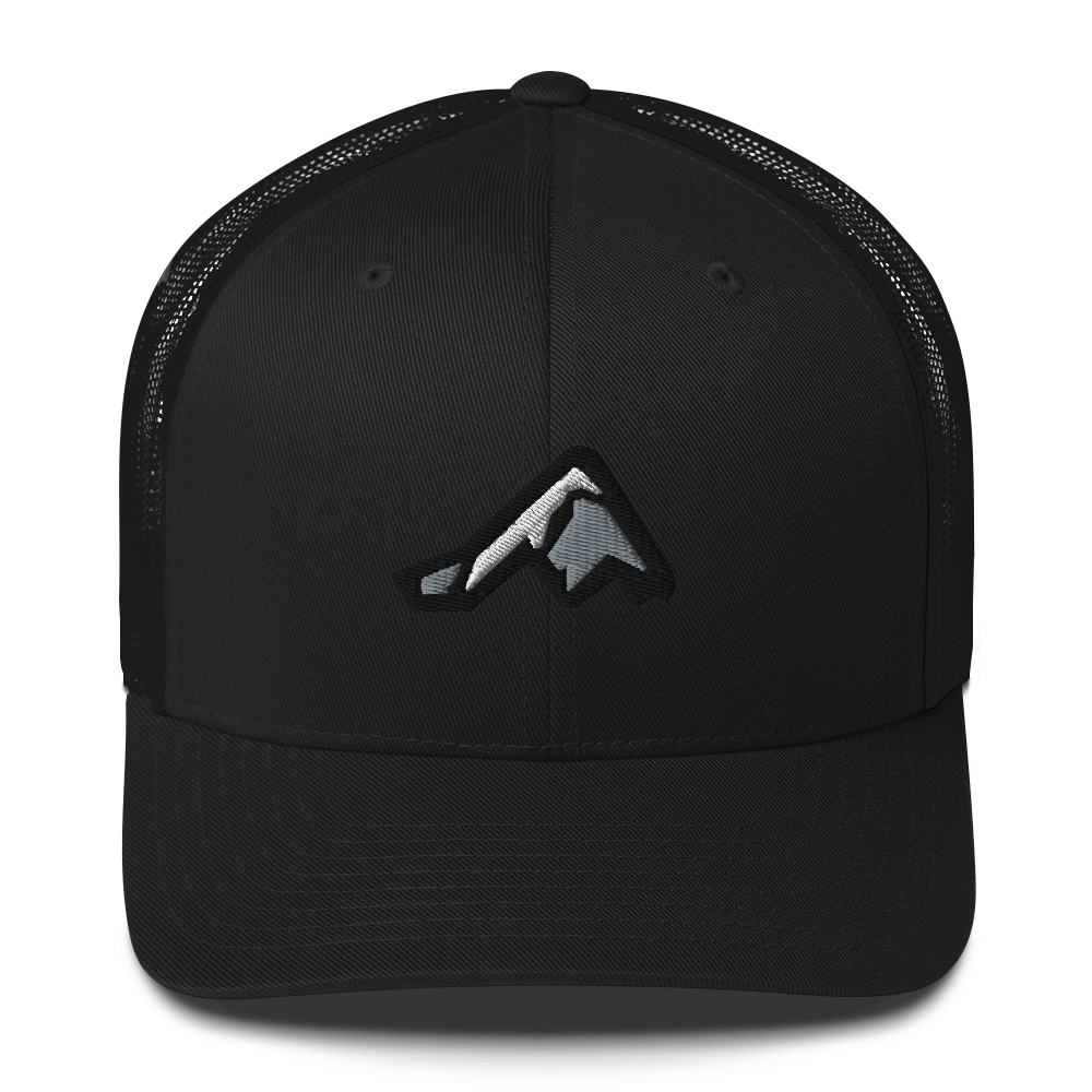 rmg trucker hat front black